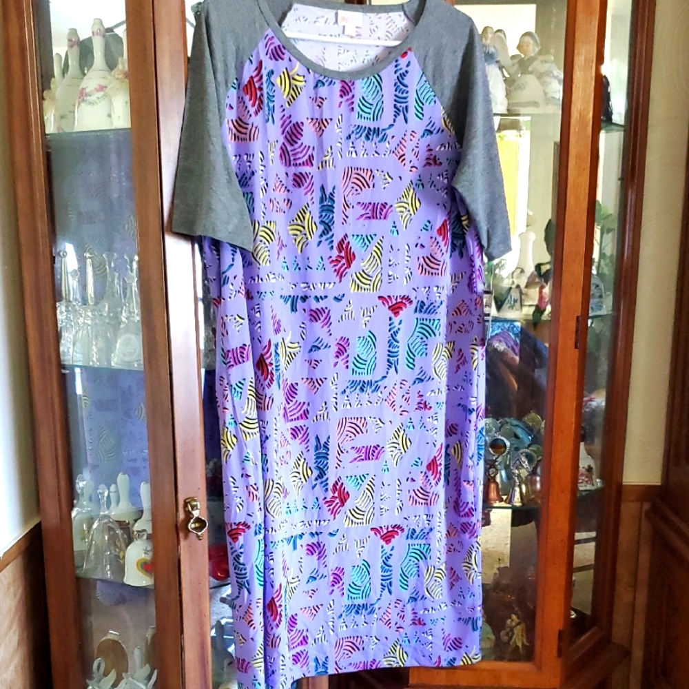 (CH) NWT LuLaRoe Julia Mixed Media  Dress